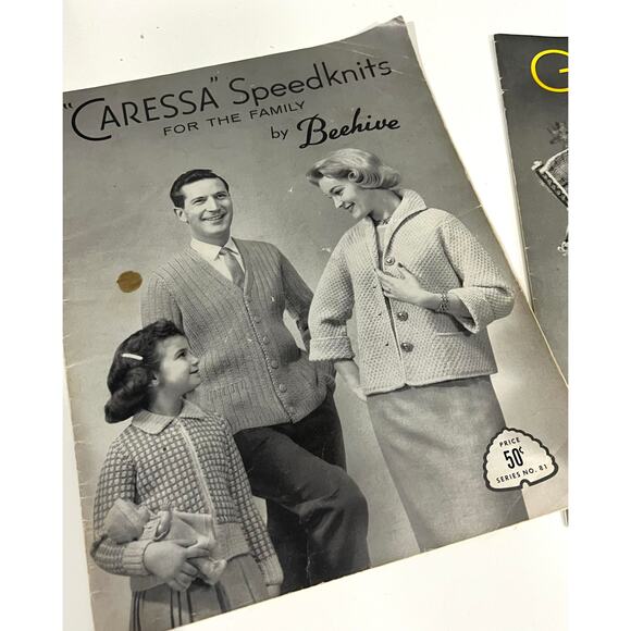 Beehive Vintage Knitting Pattern Books Booklets 1950’s 1960’s - Picture 3 of 13